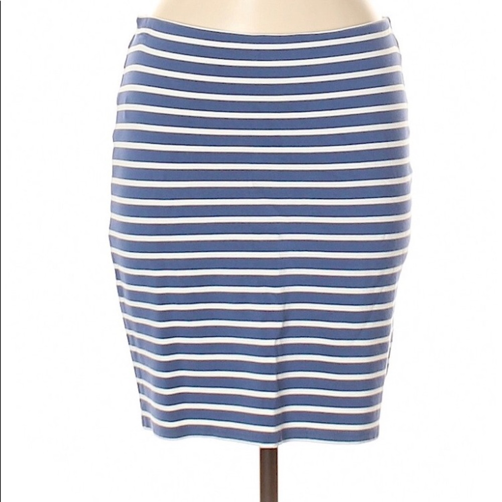 Ann Taylor LOFT Stripped Casual Skirt Sz M